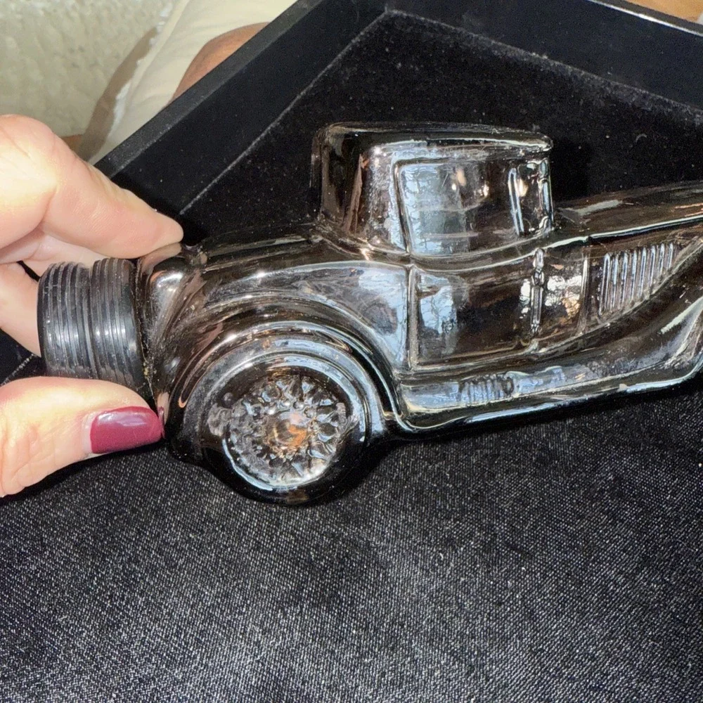 1978 Avon Sterling‎ Six Deep Woods Aftershave Car Bottle Silver Empty 4884